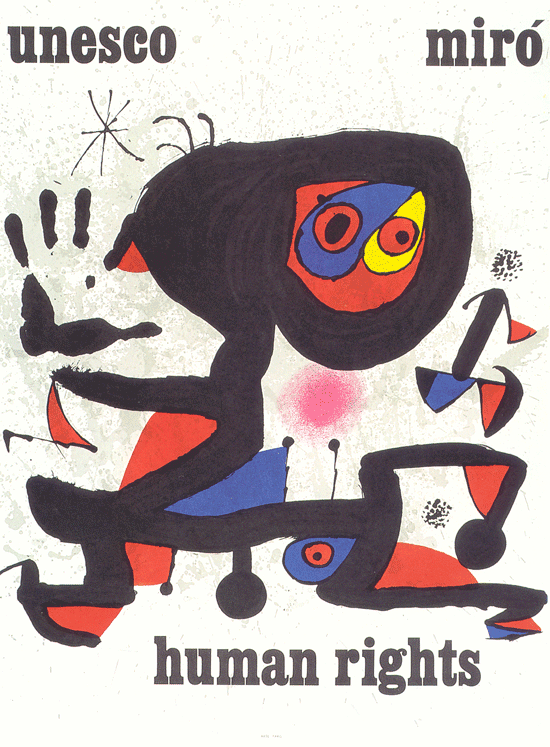 Miró, Unesco human rights