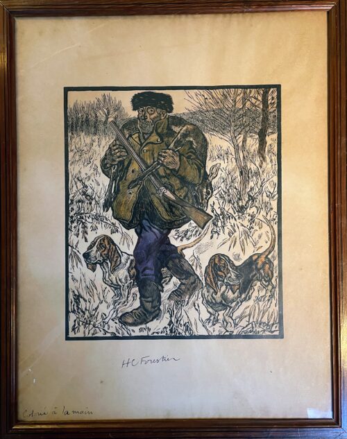 Litografi av Henry-Claudius Forestier