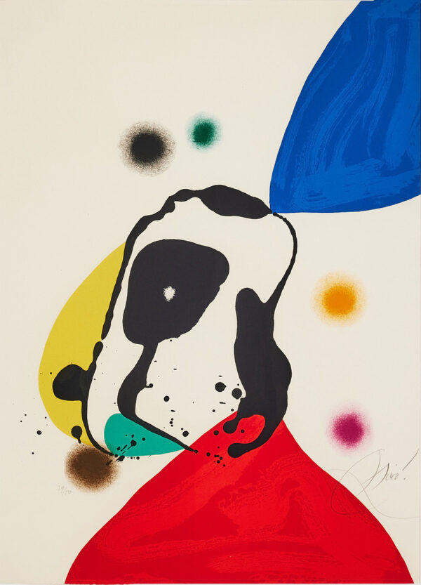 Sur le Fleuve Bleue et Jaune av Joan Miró Litografi av Joan Miró