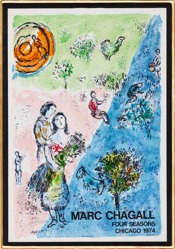 Litografisk affisch av Marc Chagall